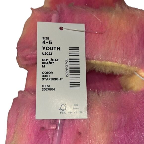 Children’s Place X Sugar & Jade Allover Tie Dye Double Buckle Slippers - Picture 7 of 7